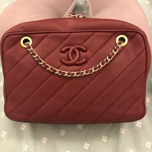 ❌SOLD Chanel Burgundy Red Camera Bag